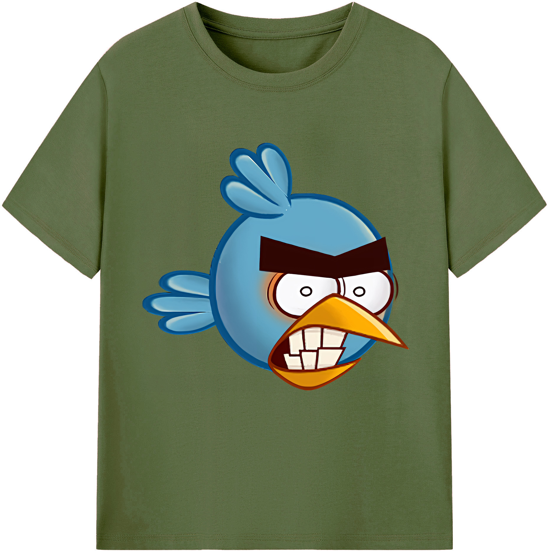 （画像用） Angry Birds アングリーバード 綿100％半袖Tシャツ（フロントプリント）